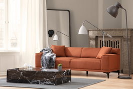 Atelier Del Sofa Petra 3 - Sofá de 3 Plazas Naranja